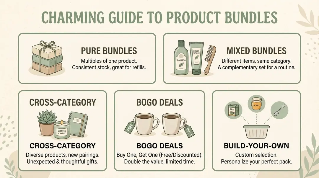 Different types of product bundles for e-commerce