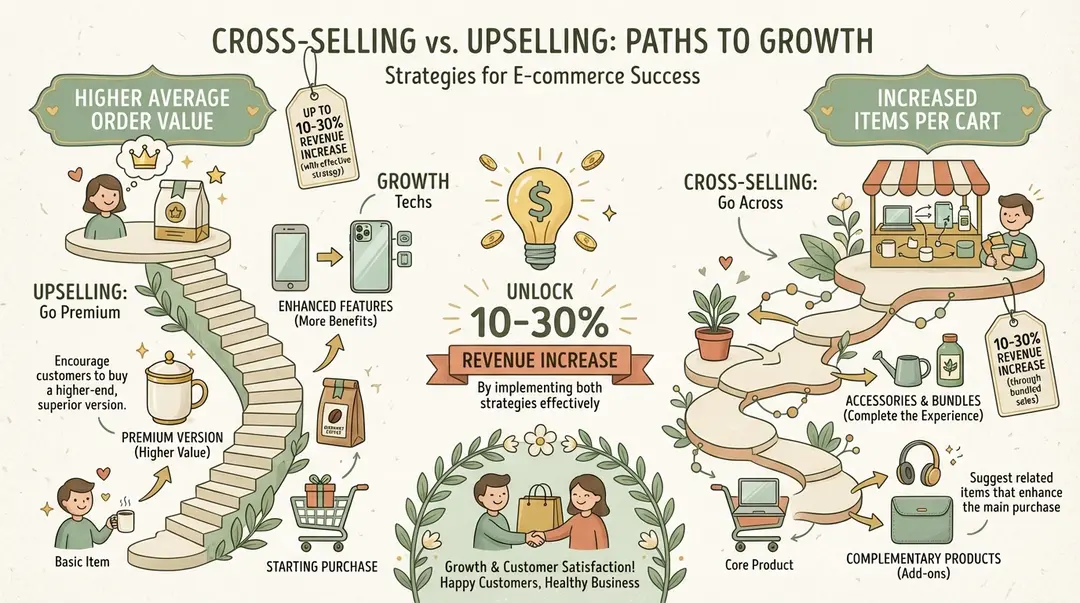 Cross-Sell vs Upsell: What's the Difference?