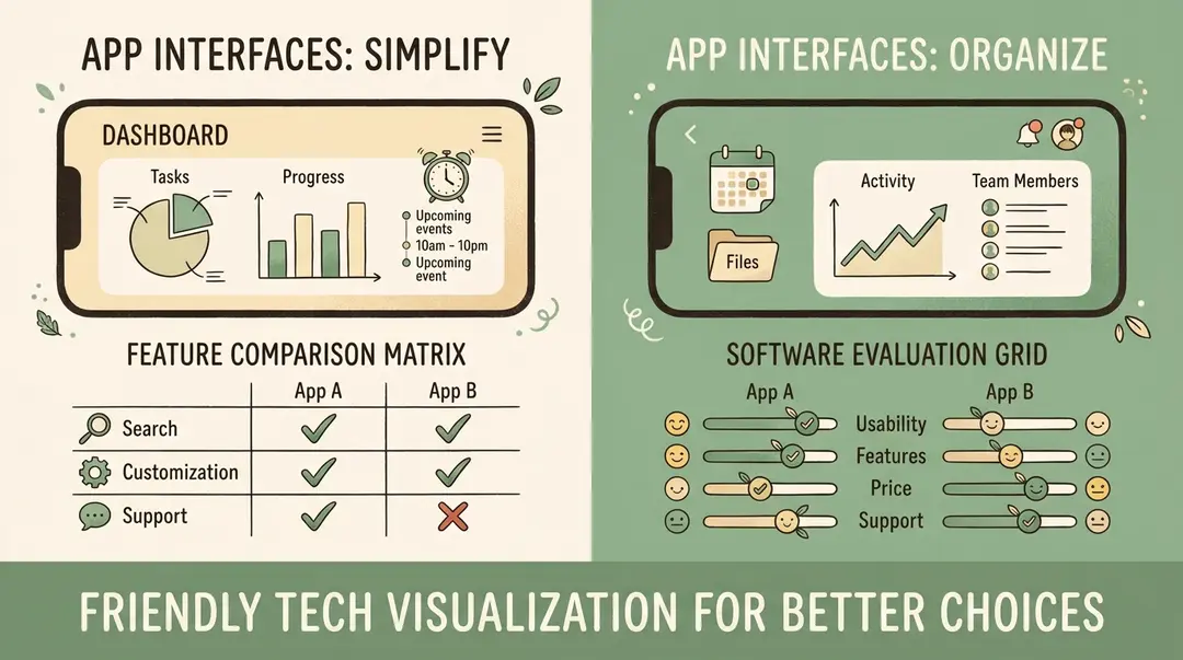 Multiple upsell app dashboards compared side by side